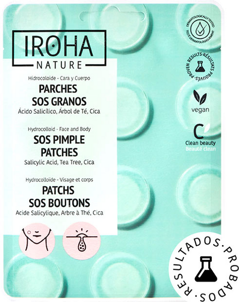 IROHA Nature SOS Salicylic Acid Pimple Patches 18 Pcs